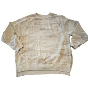 American Eagle Tan Camo Jegging Fit Raglan Sweatshirt Small